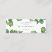 Cartes de site de mariage à la verdure boho d'euca (Dos)