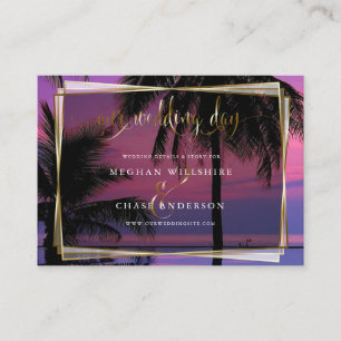 Cartes de site mariage   Nuit tropicale exotique