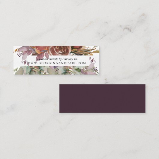 Cartes de site Web Butterum & Plum | Mini (Devant / Derrière)