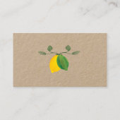 Cartes de site Web du Mariage de citron citron à l (Dos)