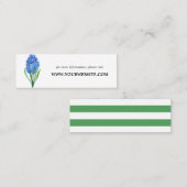 Cartes de site Web Hydrangea Blue Flower | Mini (Devant / Derrière)