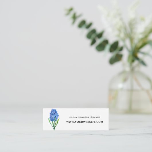 Cartes de site Web Hydrangea Blue Flower | Mini (Debout devant)