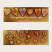 Cartes de site Web mariage (Devant & derrière)