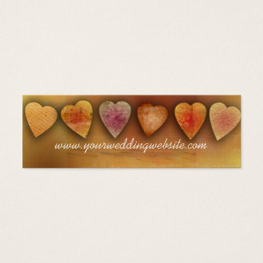 Cartes de site Web mariage (Devant)