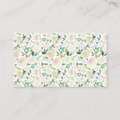 Cartes de site Web Mariage de bois rustique et rom (Dos)