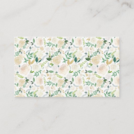 Cartes de site Web Mariage de bois rustique et rom (Dos)