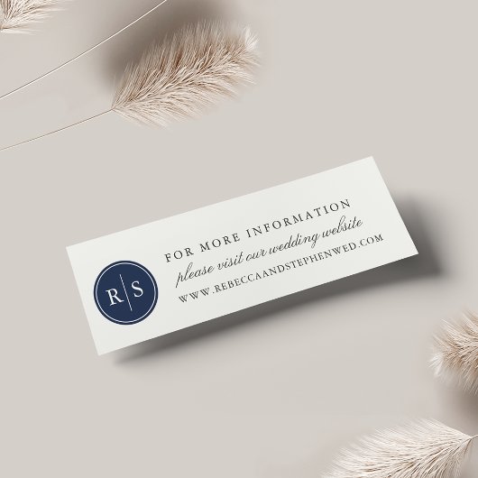 Cartes de site Web Mariage de monogramme couleur p