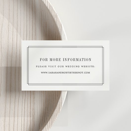 Cartes de site web Mariage intemporelles | Noir et