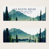 Cartes de site web mariage - Mariage de camping (Devant & derrière)