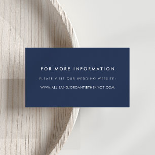 Cartes de site web Mariage modernes Marine