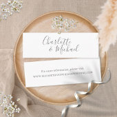 Cartes de site Web Mariage simples et élégantes