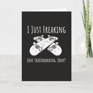 Cartes de skateboard drôles Humour skateur Sports