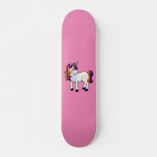 CARTES DE SKATEBOARD ROSES UNICORN POUR LES FILLES