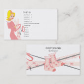 Cartes de ski blond (Devant / Derrière)