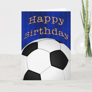 Cartes de soccer d'anniversaire personnalisables