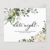 Cartes de soirée de date de douche de mariée d'aut (Devant)