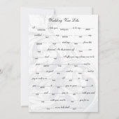 Cartes de Soirée Mariage Libs mariage Vows (Dos)