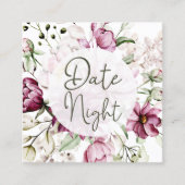 Cartes de soirée pour la Saint-Valentin Fleurs de (Devant)