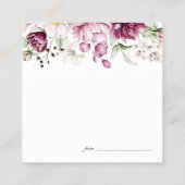 Cartes de soirée pour la Saint-Valentin Fleurs de (Dos)