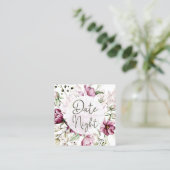 Cartes de soirée pour la Saint-Valentin Fleurs de (Debout devant)