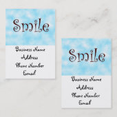 cartes de sourire-affaires (Devant / Derrière)
