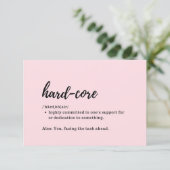 Cartes de Soutien - Définition de Hard-Core (Debout devant)