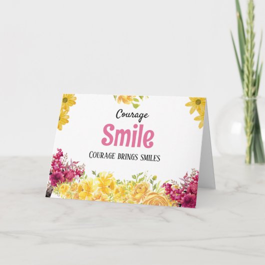 Cartes de soutien pour les malades du cancer avec  (Devant)