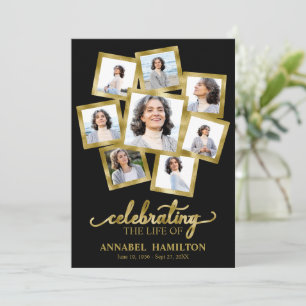 Cartes de souvenir de collage photo pour service f