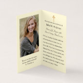 Cartes de souvenir funéraire catholiques religieus (Intérieur)