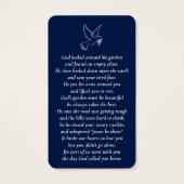 Cartes de souvenir personnalisées simples de la Sa (Dos)