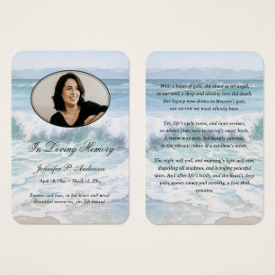 Cartes de souvenirs commémoratifs apaisants du bor