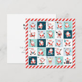 Cartes de sport pour les fêtes de Noël (Devant / Derrière)
