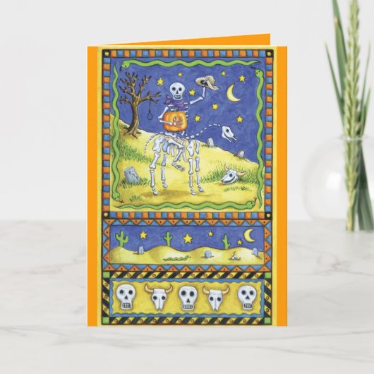 Cartes de squelette d'Halloween (Devant)