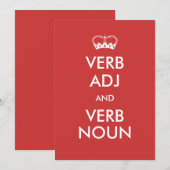 Cartes de style Conserver le calme (Devant / Derrière)