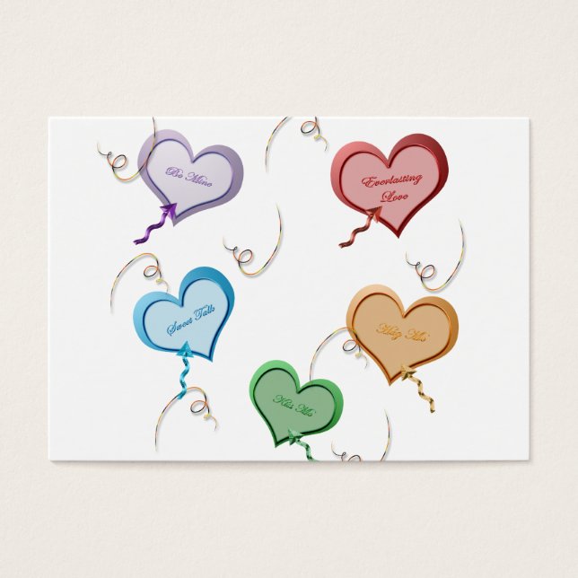 Cartes de sucrerie de Valentine (Devant)