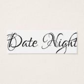 Cartes de suggestions de la nuit de la date (Dos)