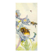 Cartes de support d'ABEILLES de MIEL et de FLEURS (Dos)