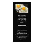 CARTES DE SUPPORT DE CHAMBRE D'HÔTE : (Dos)