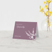 Cartes de Sympathie d'arbre simple (Fleur jaune)
