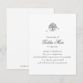 Cartes de Sympathie Juive en Chêne Arbre (Devant / Derrière)