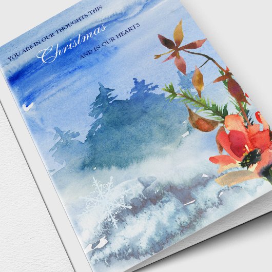 Cartes de Sympathie Noël | Dans nos pensées