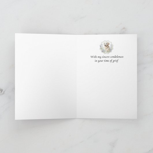 Cartes de Sympathie pour animaux de compagnie Séri (Intérieur)