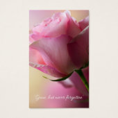 Cartes de Sympathie pour les funérailles roses (Devant)