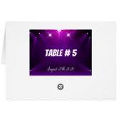 Cartes de table # 5 - Dans les projecteurs Mariage (Dos Horizontal)