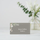 Cartes de table à verdure enneigée (Debout devant)
