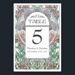 Cartes de table Art Nouveau Mariage (Set #3)<br><div class="desc">Cartes de table Mariages Art nouveau. Fait partie d'un ensemble de Faire-part de mariage correspondant.</div>