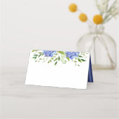 Cartes de table avec dos vierge Mariage Hydrangeas (Devant)
