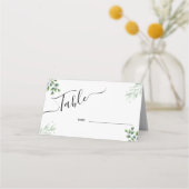 Cartes de Table avec un Minimum de Feuillage (Dos)