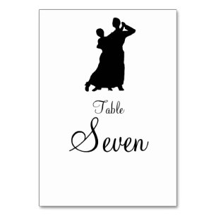 Cartes de table "Ballroom Couple"