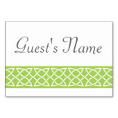 Cartes de table Celtic Weave Heart dans Peridot (Dos)